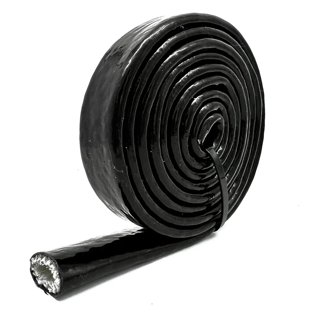 Red Silicone Coated Fiberglass Sleeve - 1