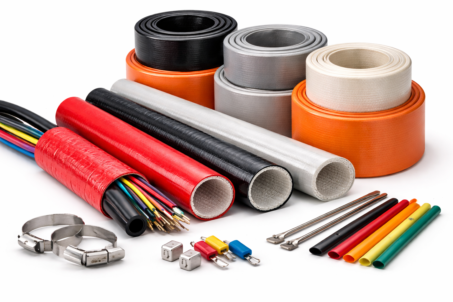 Silicone Coated Fiberglass Sleeve